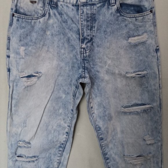 Southpole Distressed Acid Washed Denim Jeans size 36 X 32 (T-330) - Picture 3 of 16